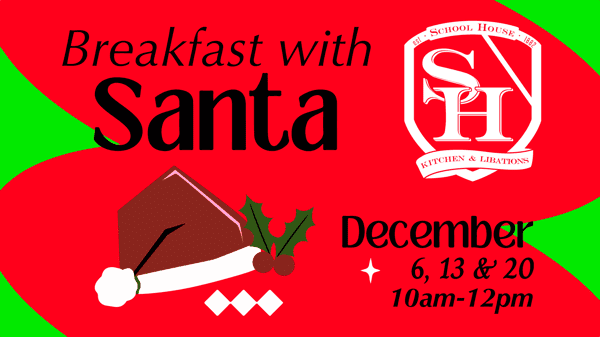 Breakfast with Santa - December 6, 13, 20, 10am-12pm