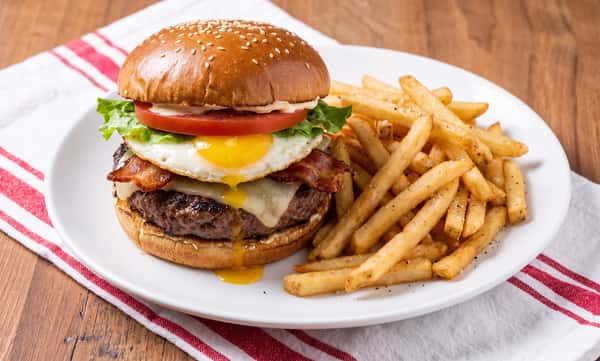 Eggs Broadway Burger