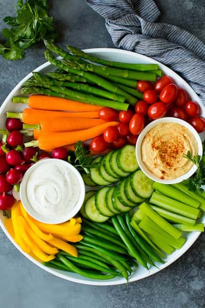 Vegetable Crudité Display