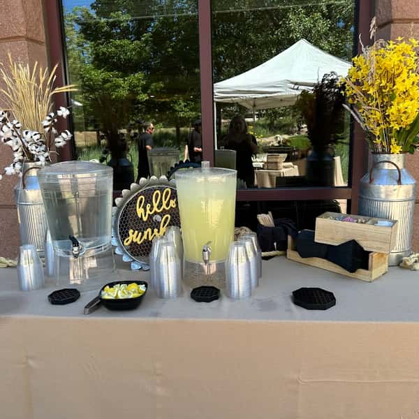 Drinks table
