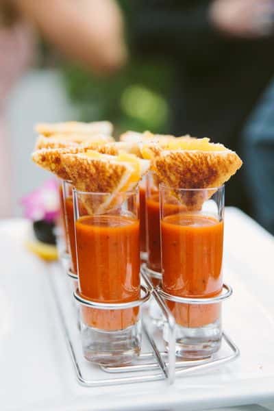 grilled cheese tomato soup shot