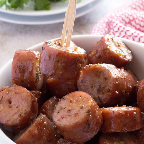 Chicken Apple Sausage Skewers