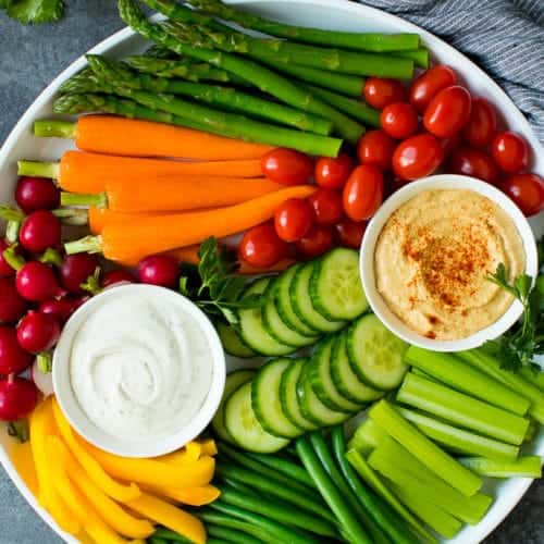 Vegetable Crudite Display