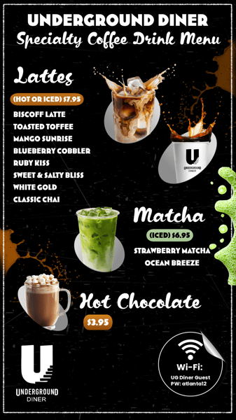 Coffee Menu