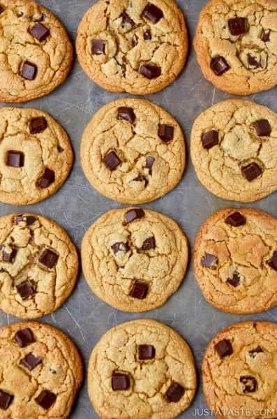 6 Gluten Free Peanut Butter M&M Chocolate Chunk Cookies