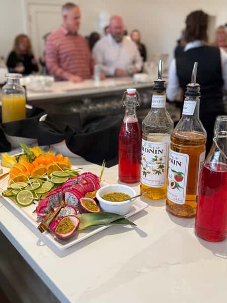 mimosa bar set up