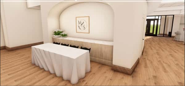 Banquet hall table