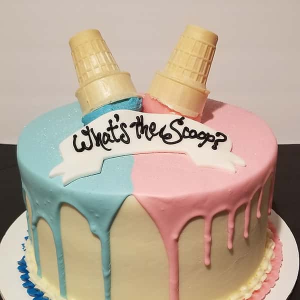 Gender Reveal Cake
