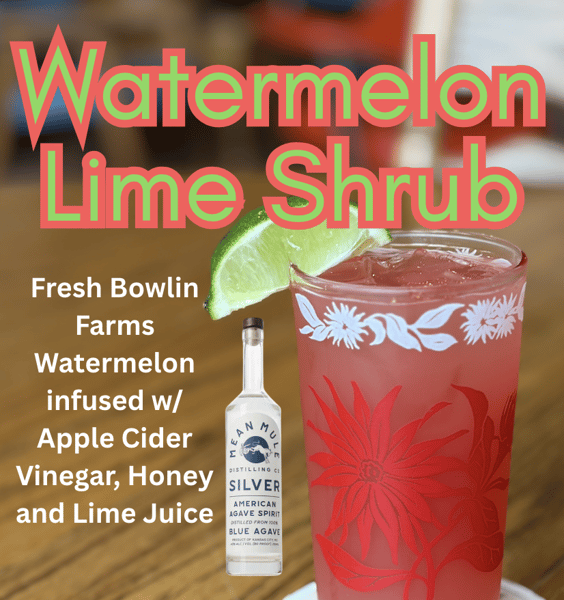 Watermelon Lime Shrub