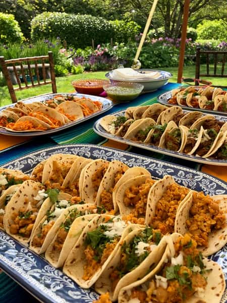 Trays of tacos