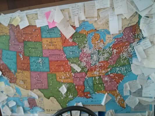 Map of the United States of America
