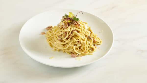 Spaghetti Carbonara - Specialties & Pastas - WeHo Bistro