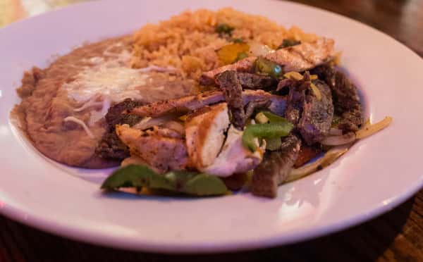 STEAK AND GRILLED CHICKEN FAJITA