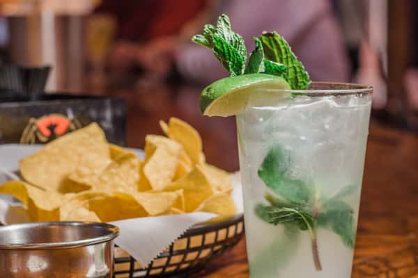 Leblon Cachaca, lime, mint, honey