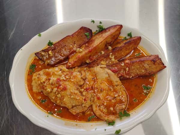 Boneless Chicken Vesuvio