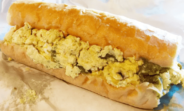 Pepper & Egg Sandwich with Fries