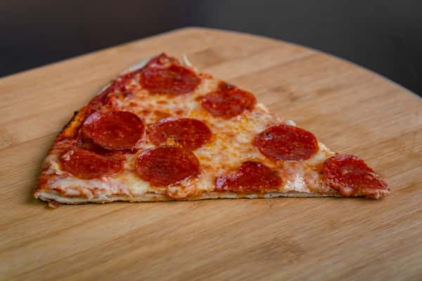 Slice of Pepperoni Pizza & Soda Can