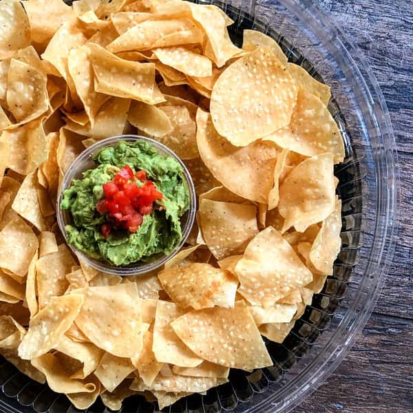 Chips and Traditional Guacamole