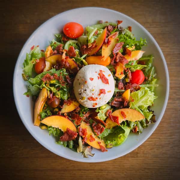 Peach & Burrata Salad