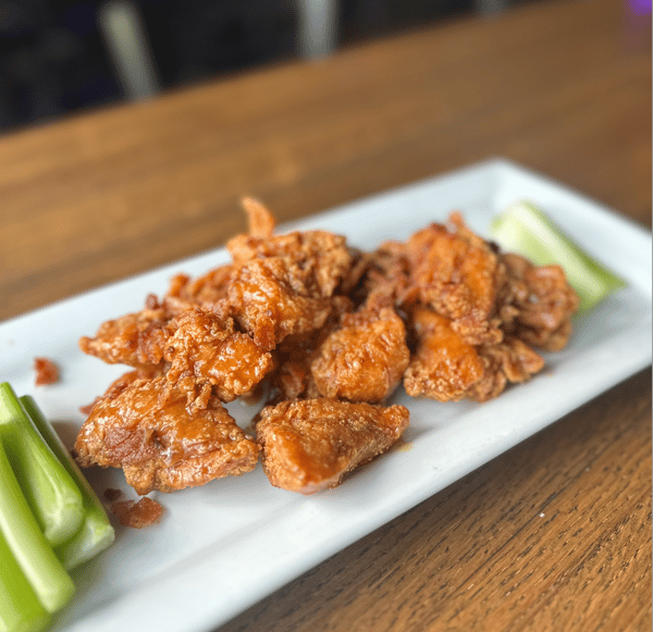 Boneless Bacon Bourbon Wings