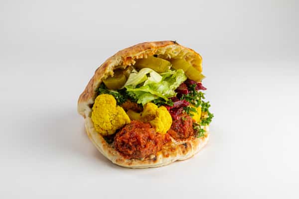 Vegan Meatball Pita
