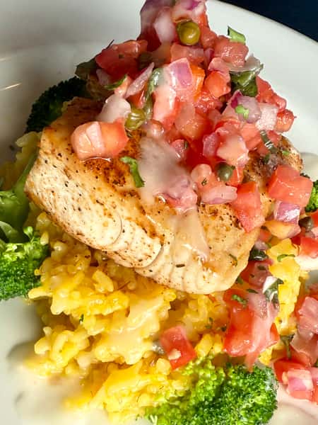 Fresh Fish with Saffron Rice