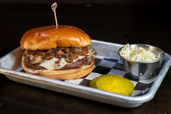 Shroomin' Swiss Burger
