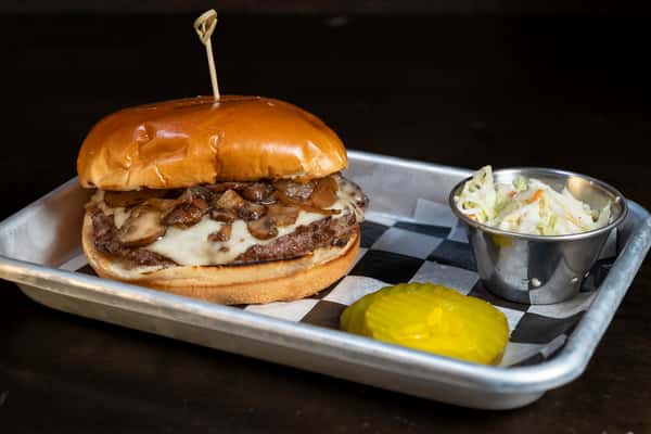 Shroomin' Swiss Burger