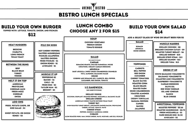 Lunch Menu
