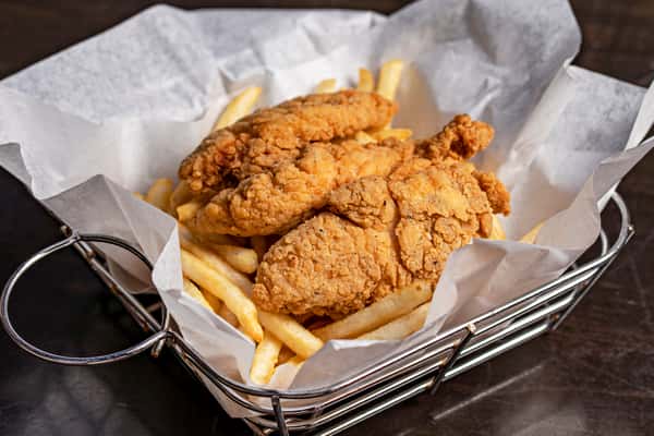 Fried Chicken and Fries