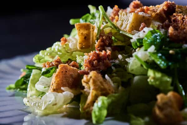Japanese Watercress Caesar Salad
