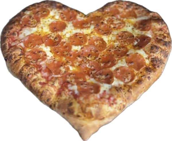 Large Heart Shaped Pizza