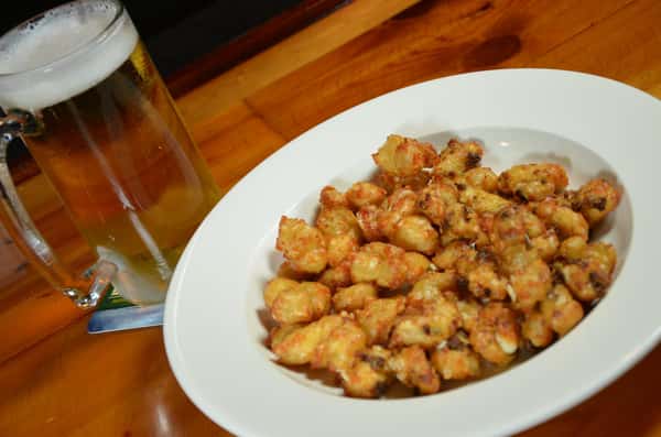 Cheese curds and beer