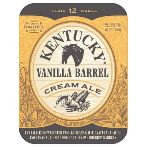 Kentucky Bourbon Vanilla Barrel Cream Ale, KY 5.5% ABV