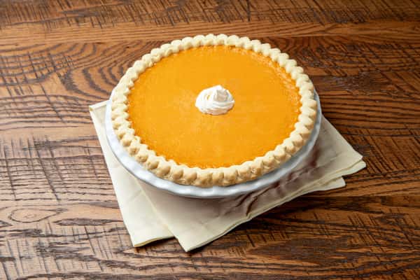 Whole Sweet Potato Pie with Cinnamon Whipped Cream