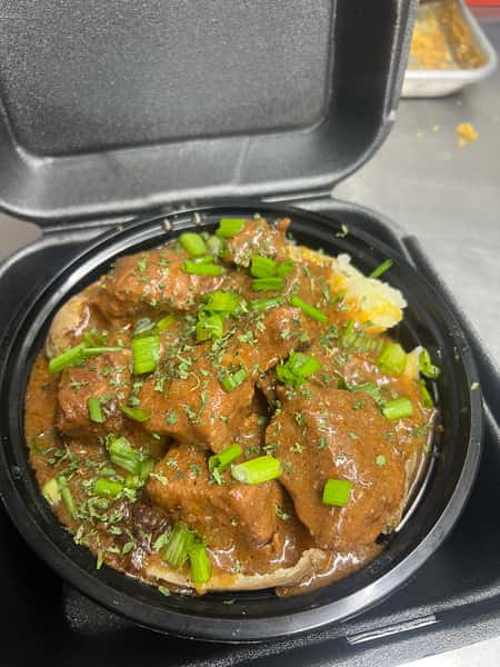 LOADED BEEF TIP POTATO