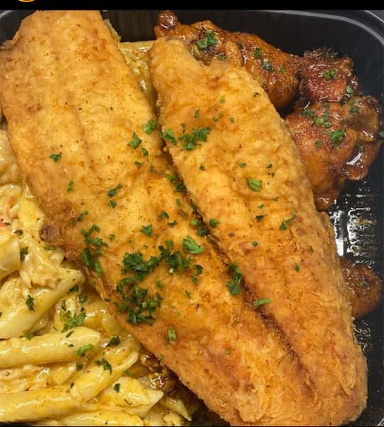 Mixed takeaway meal