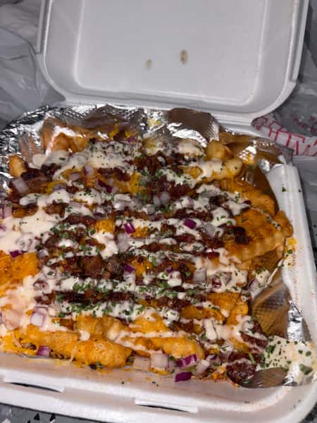 Takeaway saucy meal