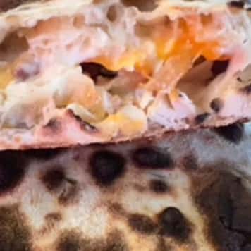 Bacon chicken ranch calzone