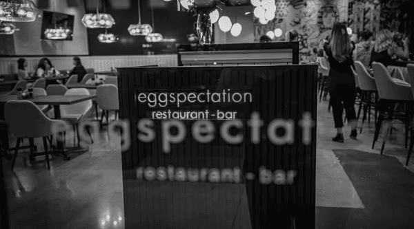 black and white location shot