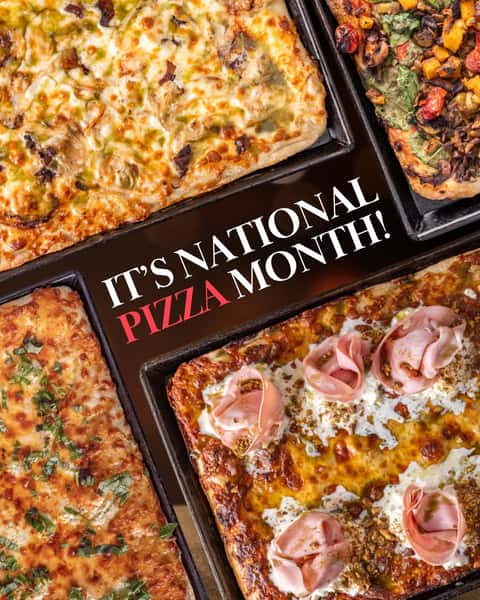 It's National Pizza Month — and there's no better way to celebrate than with a Roman pan pizza from Teglia. 🍕 Thick, golden crust. Fresh scratch toppings. This is Italian comfort food, made the way it's meant to be. Stop in or order online for delivery.