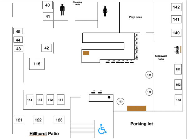 restaurant floor plan