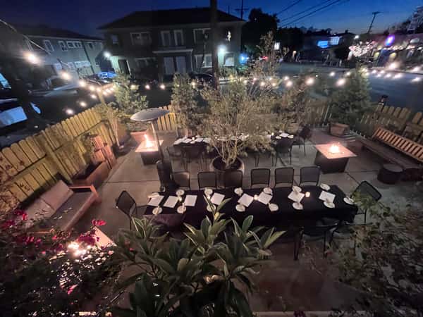 outdoor seating area