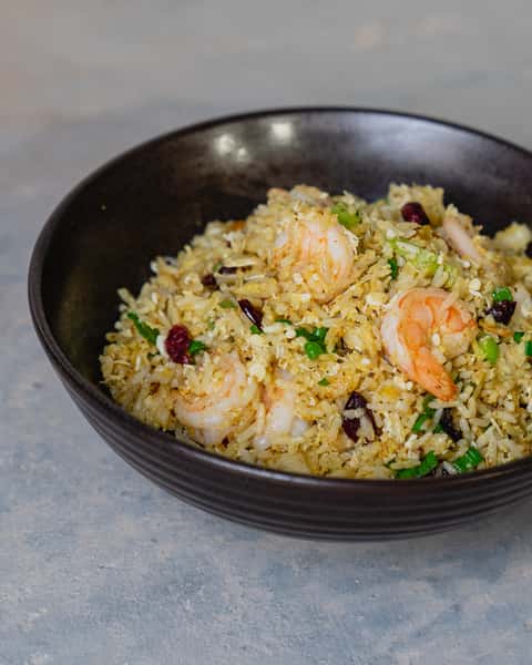 Golden Egg Pineapple Shrimp Fried Rice