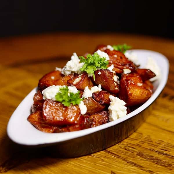 Honey-Feta Sweet Potatoes (½ Pan)
