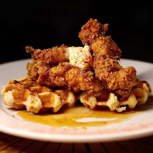Smokehouse Chicken and Waffles