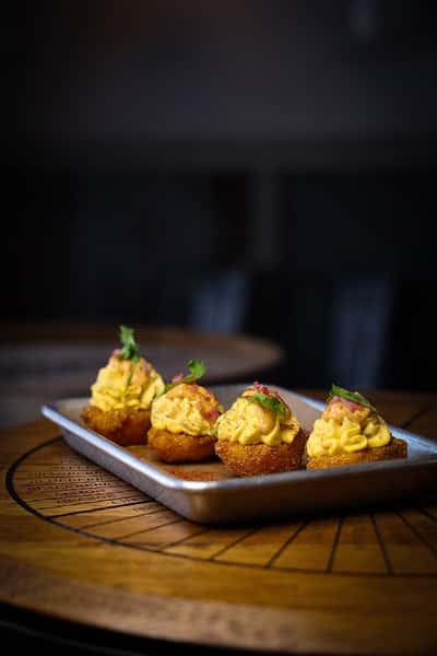 Buffalo Deviled Eggs