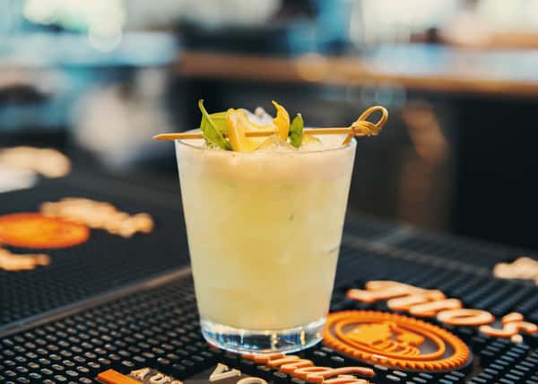 Whiskey Basil Smash