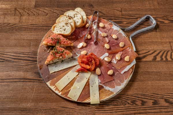 Plate of Serrano Ham & Manchego Cheese