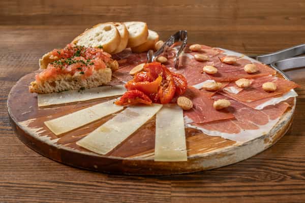 Plate of Serrano Ham & Manchego Cheese